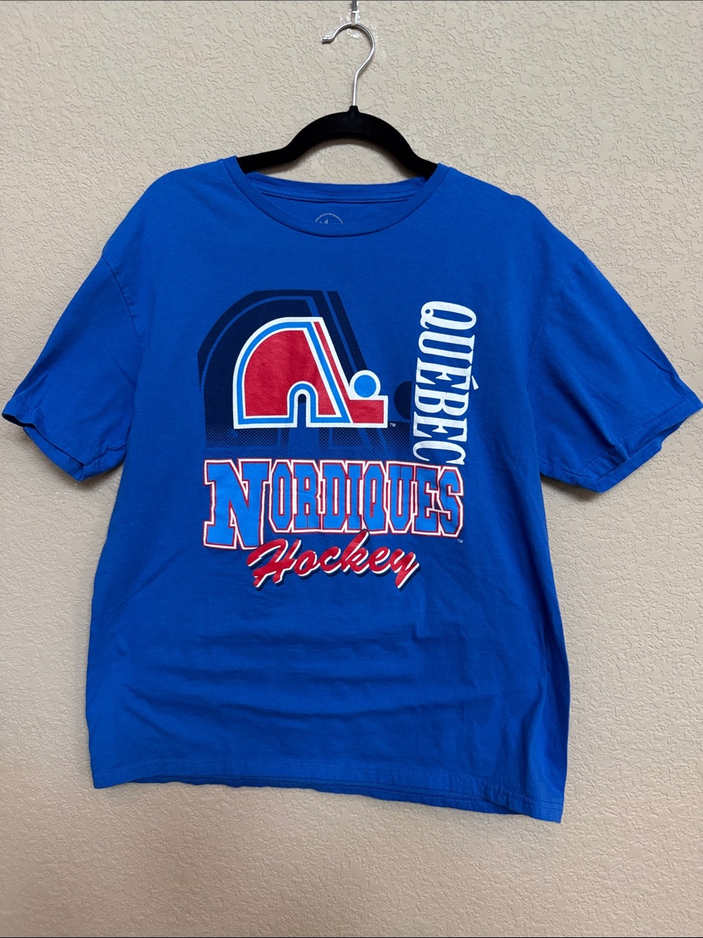 47' Brand - Quebec Nordiques Hockey Graphic T-Shirt - UniSex - Large - Like New
